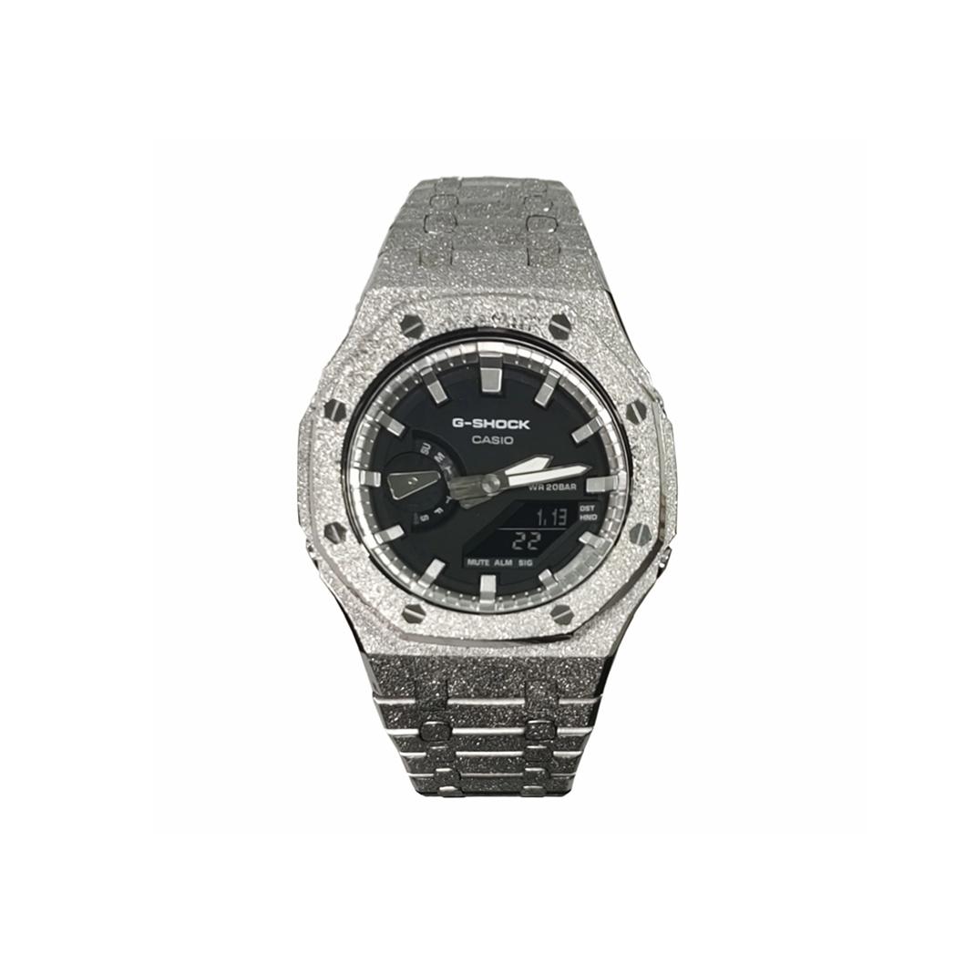 CASIO Unisex Liquid Crystal,Analog Dual Display Series 44mm Black Watch GA-2100SKE-7A(Watch3--) Sparkling Silver Steel
CASIO Unisex Liquid Crystal,Analog Dual Display Series 44mm Black Watch GA-2100SKE-7A(Watch3--) Sparkling Silver Steel