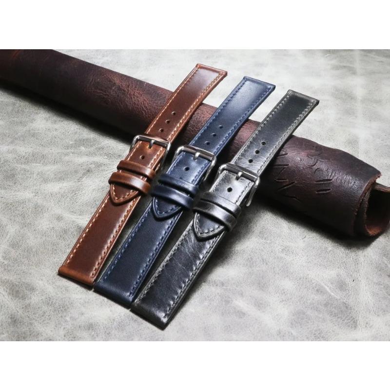 Watchband 18MM 19MM 20MM 21MM 22MM Black Blue Strap Handmade Italian Calfskin Leather Watchband Retro Style Soft Bracelet 18mm
Watchband 18MM 19MM 20MM 21MM 22MM Black Blue Strap Handmade Italian Calfskin Leather Watchband Retro Style Soft Bracelet 18mm