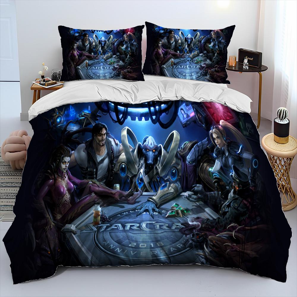 Starcraft Game Gamer Pc Cartoon Comforter Bedding SetDuvet Cover Bed Set Quilt Cover PillowcaseKing Queen Size Bedding Set Kid EU Single(135*200cm)3pcs
Starcraft Game Gamer Pc Cartoon Comforter Bedding SetDuvet Cover Bed Set Quilt Cover PillowcaseKing Queen Size Bedding Set Kid EU Single(135*200cm)3pcs