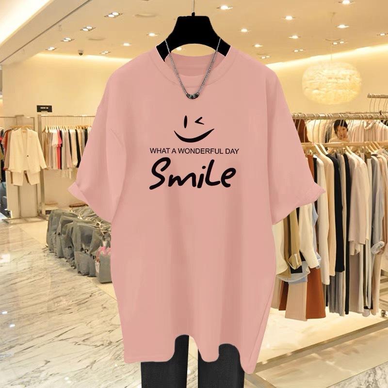 Red loose smiley face cotton short-sleeved T-shirt women s 2025 early spring new large version top bottoming shirt ins tide XXXXL рожевий червоний колір
Red loose smiley face cotton short-sleeved T-shirt women s 2025 early spring new large version top bottoming shirt ins tide XXXXL рожевий червоний колір