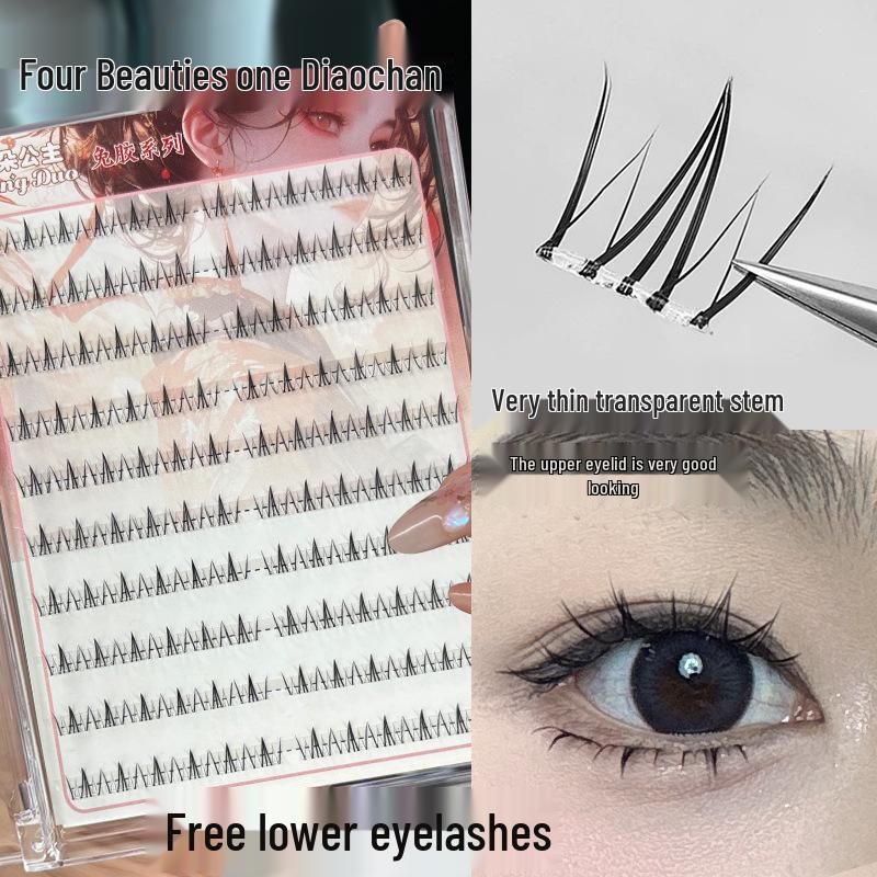 Mengduo Princess Glue-Free Eyelashes: Diao Chan Natural Look, Soft Segmented Clusters for a Lazy Style.
Mengduo Princess Glue-Free Eyelashes: Diao Chan Natural Look, Soft Segmented Clusters for a Lazy Style.