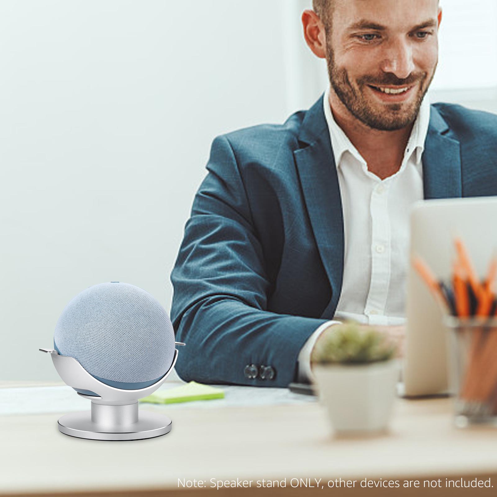 Умная подставка для динамика, совместимая с настольным динамиком Echo Dot 4-го поколения, держатель из алюминиевого сплава
Умная подставка для динамика, совместимая с настольным динамиком Echo Dot 4-го поколения, держатель из алюминиевого сплава