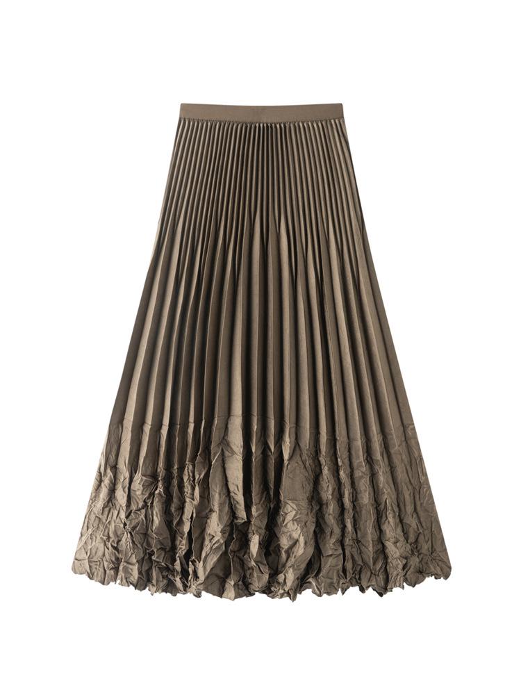 Women s Double Pleated Mid-Length Umbrella Skirt with Large Hem One Size кавовий
Women s Double Pleated Mid-Length Umbrella Skirt with Large Hem One Size кавовий