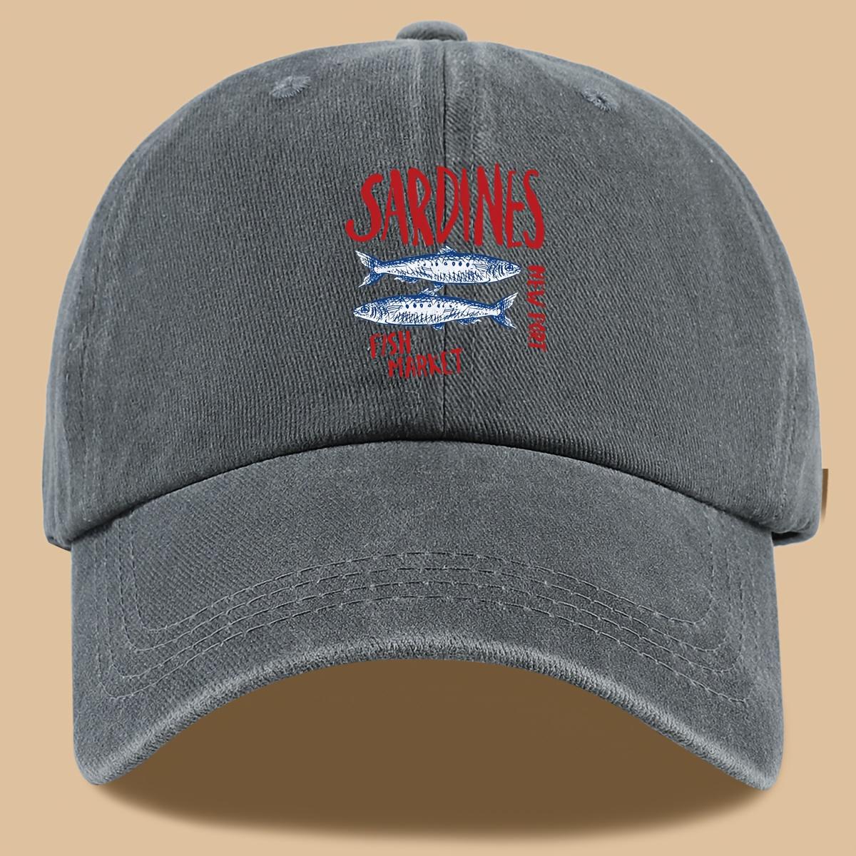 1pc Sardines Fishing Market Baseball Cap Breathable Adjustable Polyester Sun Hat with Vibrant Fish Design One Size
1pc Sardines Fishing Market Baseball Cap Breathable Adjustable Polyester Sun Hat with Vibrant Fish Design One Size