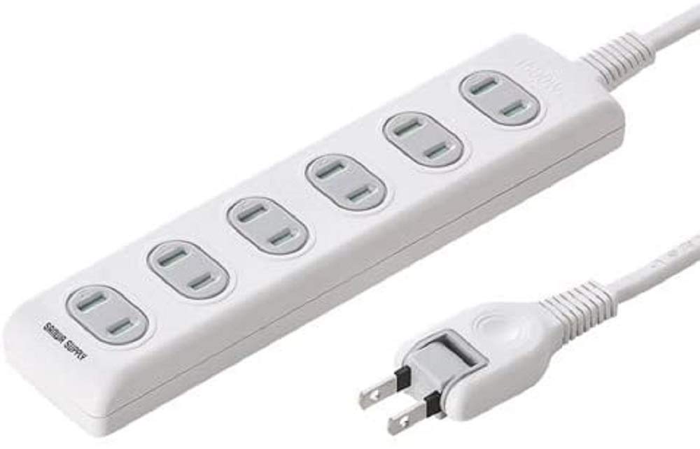 Sanwa Supply Fire Prevention Safety Tap 2P, 6 Outlets, White, 2m TAP-TSH62N
Sanwa Supply Fire Prevention Safety Tap 2P, 6 Outlets, White, 2m TAP-TSH62N