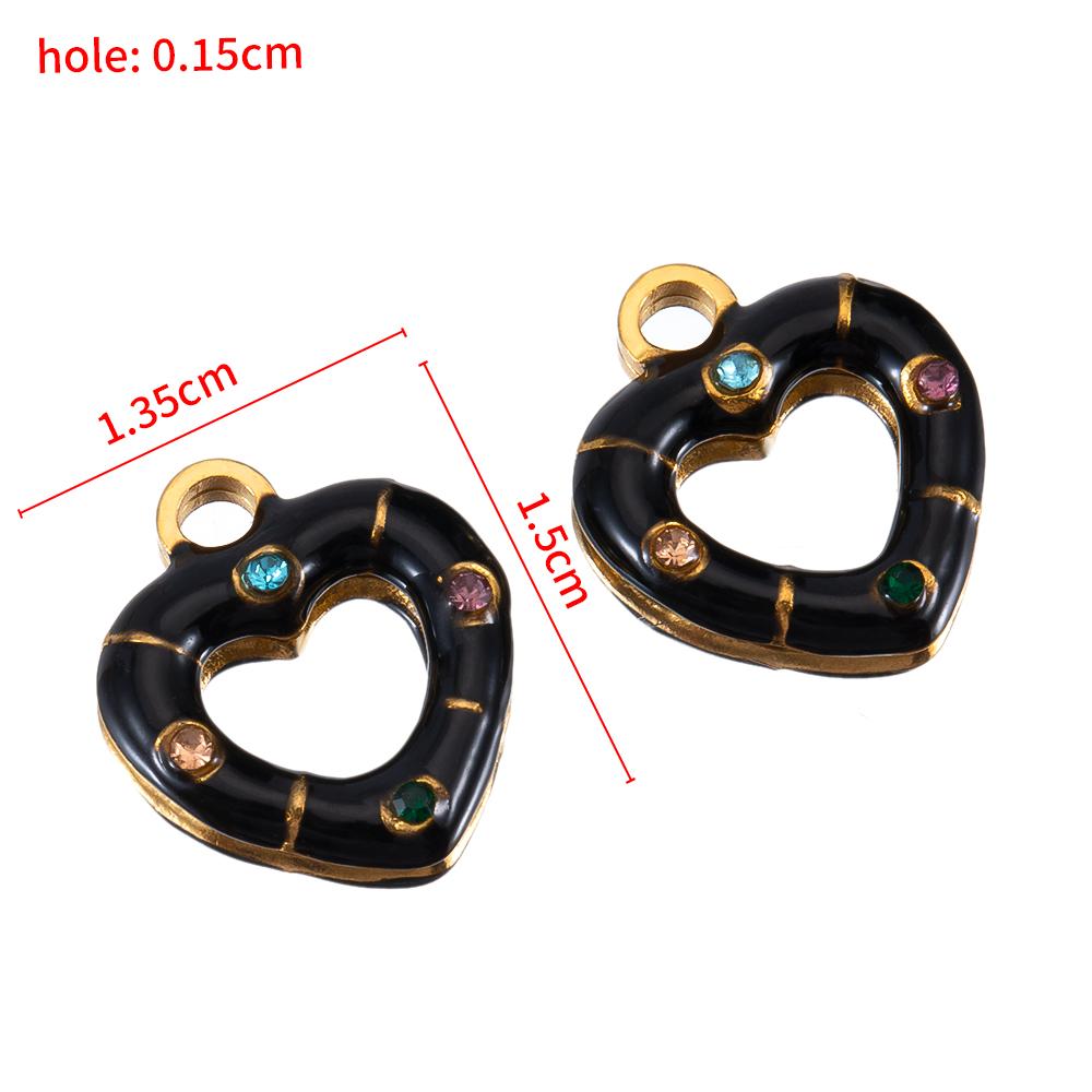 5pcs 2pcs Color Enamel Heart Moon Charm Stainless Steel Crystal Beads Earrings Pendant DIY Jewelry Making Necklace Accessories 2pcs
5pcs 2pcs Color Enamel Heart Moon Charm Stainless Steel Crystal Beads Earrings Pendant DIY Jewelry Making Necklace Accessories 2pcs