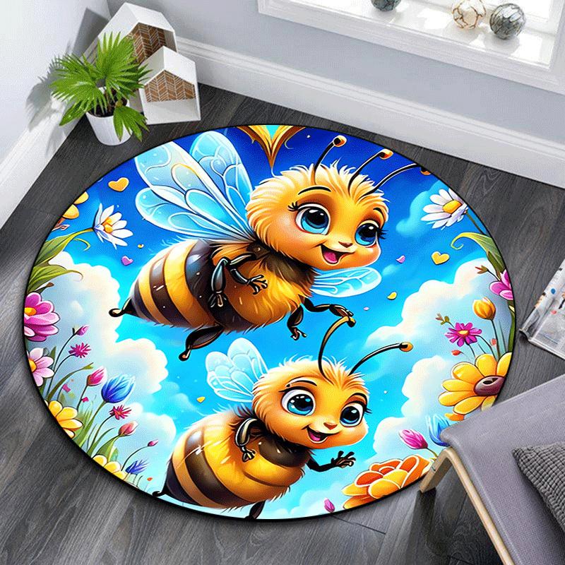 1pc Soft, Absorbent & Non Slip Bees in the flowers Round Rug Soft Circle Rug for Living Room & Bedroom Decor, Chair Mats, and Unforgettable 80cm by 80cm
1pc Soft, Absorbent & Non Slip Bees in the flowers Round Rug Soft Circle Rug for Living Room & Bedroom Decor, Chair Mats, and Unforgettable 80cm by 80cm