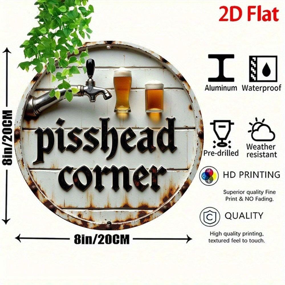 Metal Poster Beer Sign Vintage Pub Wall Art Bar Decoration PISSHEAD CORNER
Metal Poster Beer Sign Vintage Pub Wall Art Bar Decoration PISSHEAD CORNER