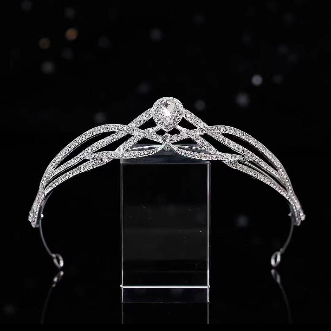 Свадебное платье Головной убор Корона Аксессуары для свадебного платья Аксессуары для волос Принцесса День рождения Хрустальная корона Головная повязка