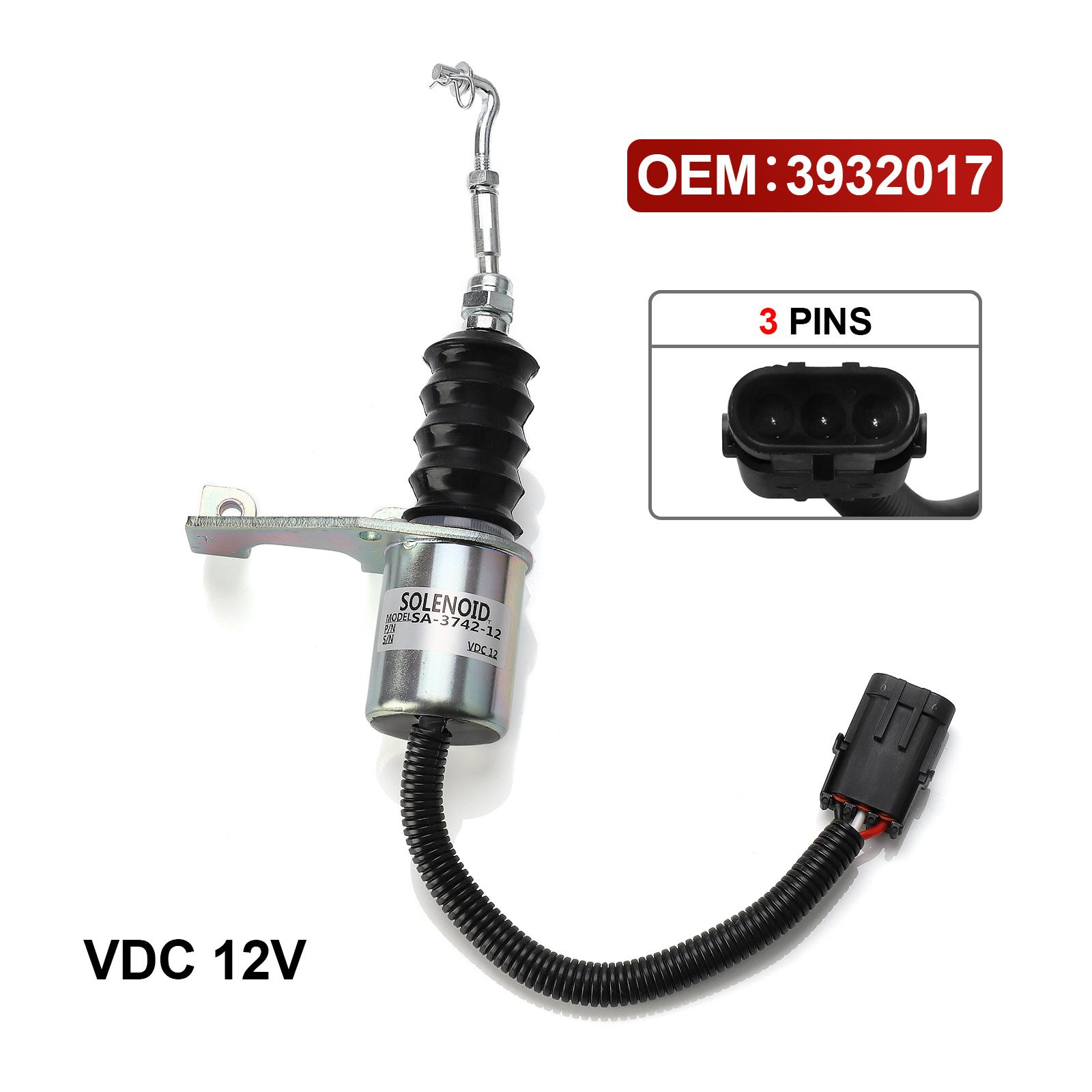 12V/24V Shutdown Fuel Shut off Solenoid Valve Kits For RSV Governor 3974947 SA-3742-24 1751ES SA-3742-12 For Left-hand Mounting 12V
12V/24V Shutdown Fuel Shut off Solenoid Valve Kits For RSV Governor 3974947 SA-3742-24 1751ES SA-3742-12 For Left-hand Mounting 12V