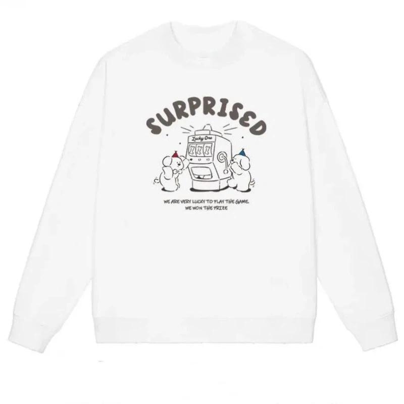 Fashionable Korean Loose Round Neck Sweatshirt for Women Autumn New Long-sleeved Printed Pullover Versatile Jacket S білий
Fashionable Korean Loose Round Neck Sweatshirt for Women Autumn New Long-sleeved Printed Pullover Versatile Jacket S білий