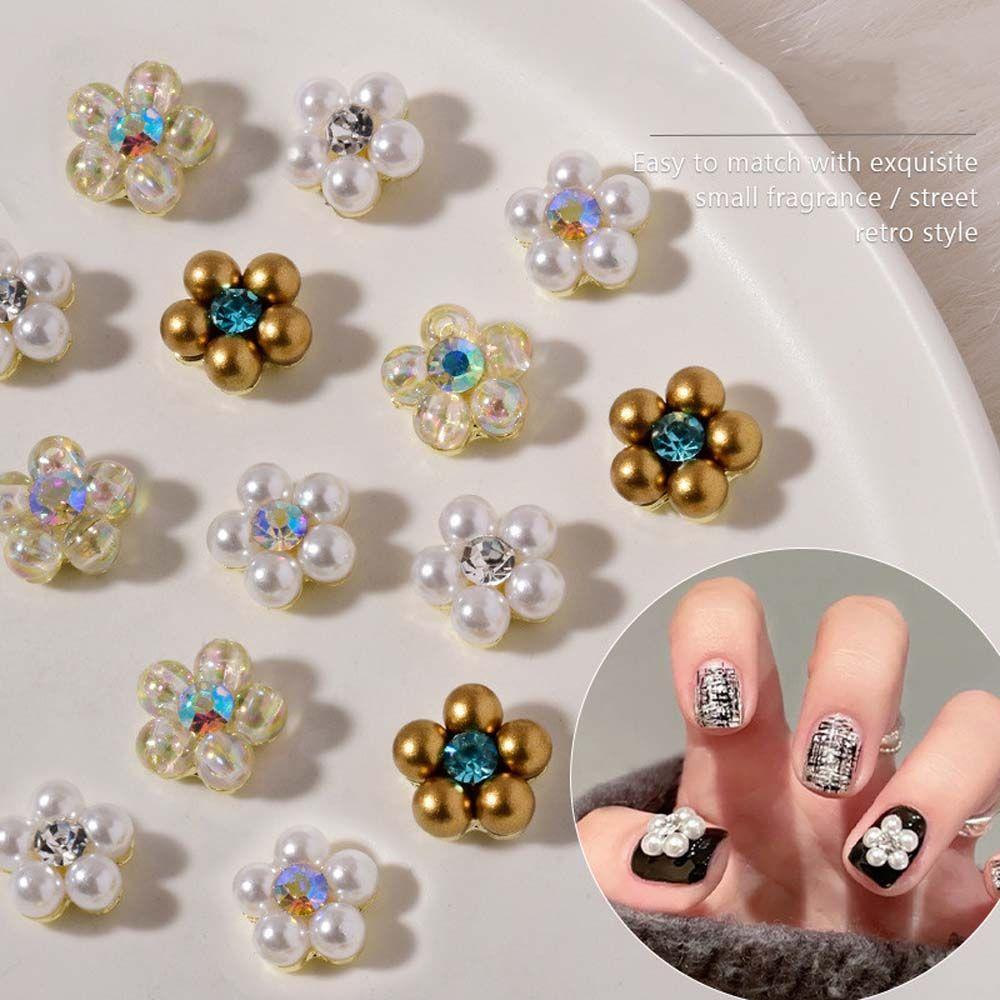 Manicure Zinc Zinc Alloy Nail Art Decorations Pearl Floral Nail Ornaments Flower Nail Jewelry 3D Nail Charms D
Manicure Zinc Zinc Alloy Nail Art Decorations Pearl Floral Nail Ornaments Flower Nail Jewelry 3D Nail Charms D