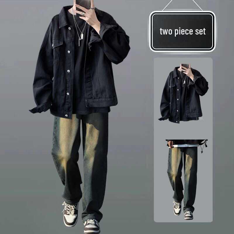 Men s Spring & Autumn Denim Two-Piece Set: Trendy Loose Jacket & High Street Jeans XXXL
Men s Spring & Autumn Denim Two-Piece Set: Trendy Loose Jacket & High Street Jeans XXXL