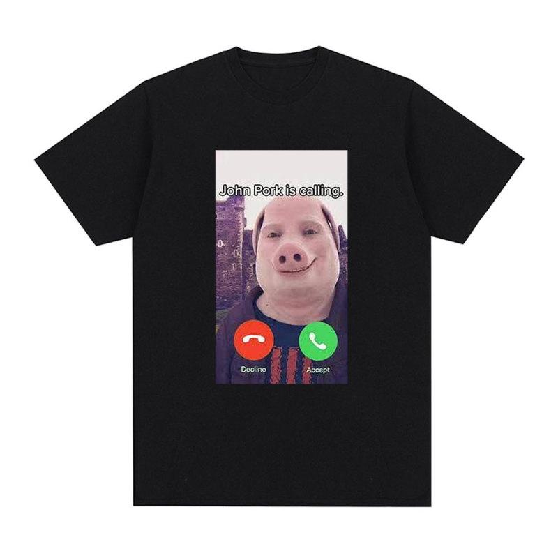John Pork Is Calling Funny Answer Call Phone T-Shirt Humor Pig Meme Design Graphic T-Shirt Любителі милих тварин Великі футболки L
John Pork Is Calling Funny Answer Call Phone T-Shirt Humor Pig Meme Design Graphic T-Shirt Любителі милих тварин Великі футболки L