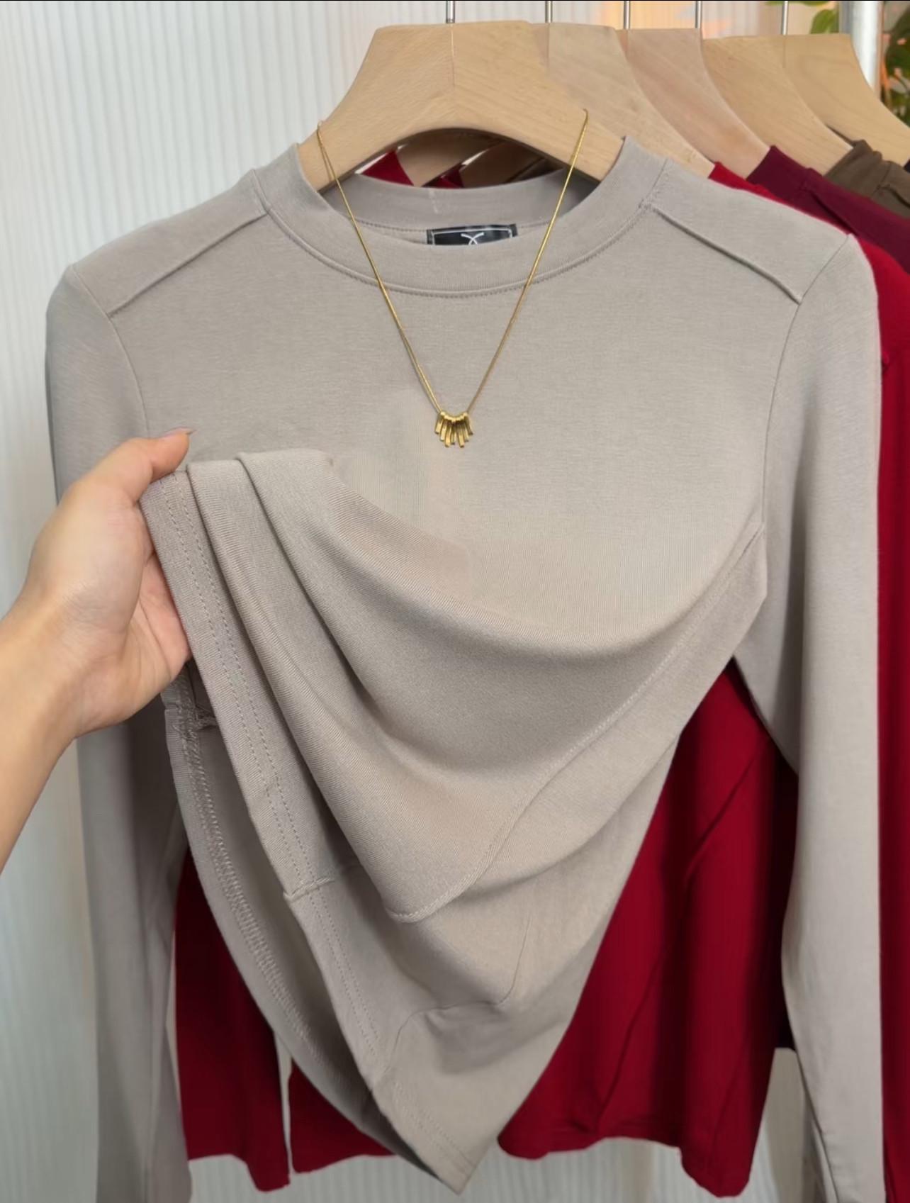Korean Style Women s Round Neck Long Sleeve Top - Spring/Autumn Casual Versatile Base Layer L
Korean Style Women s Round Neck Long Sleeve Top - Spring/Autumn Casual Versatile Base Layer L