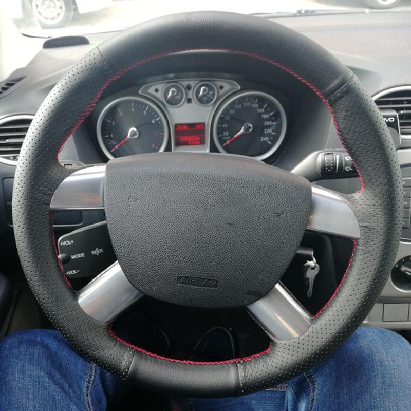 Изготовленный на заказ чехол на руль для Ford Kuga 2008-2011 Focus 2 2005-2011 C-MAX 2007-2010, кожаная оплетка для руля своими руками
Изготовленный на заказ чехол на руль для Ford Kuga 2008-2011 Focus 2 2005-2011 C-MAX 2007-2010, кожаная оплетка для руля своими руками