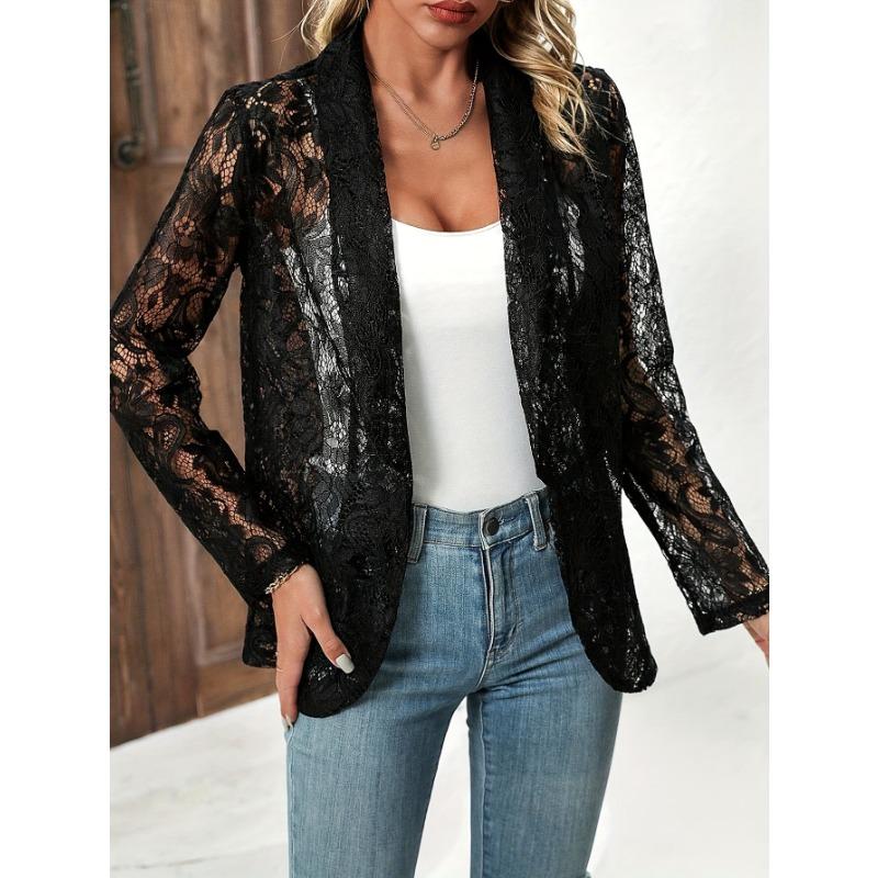 Кружевная рубашка весна-лето женская универсальная однотонная куртка пальто с длинным рукавом простой алый дизайн мода универсальная M чёрный
Кружевная рубашка весна-лето женская универсальная однотонная куртка пальто с длинным рукавом простой алый дизайн мода универсальная M чёрный