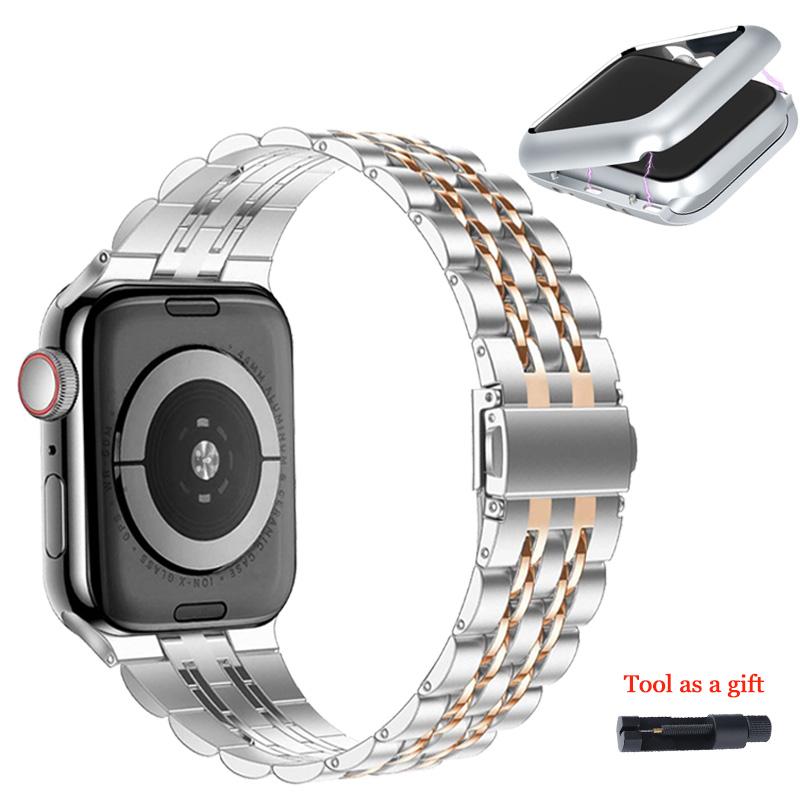 Metal Strap for Apple Watch Band 7 41mm 45mm Magnetic Watch Case Bezel for iwatch series 6 se 5 4 3 2 1 38mm 40mm 44mm 42mm Silver case&38mm
Metal Strap for Apple Watch Band 7 41mm 45mm Magnetic Watch Case Bezel for iwatch series 6 se 5 4 3 2 1 38mm 40mm 44mm 42mm Silver case&38mm