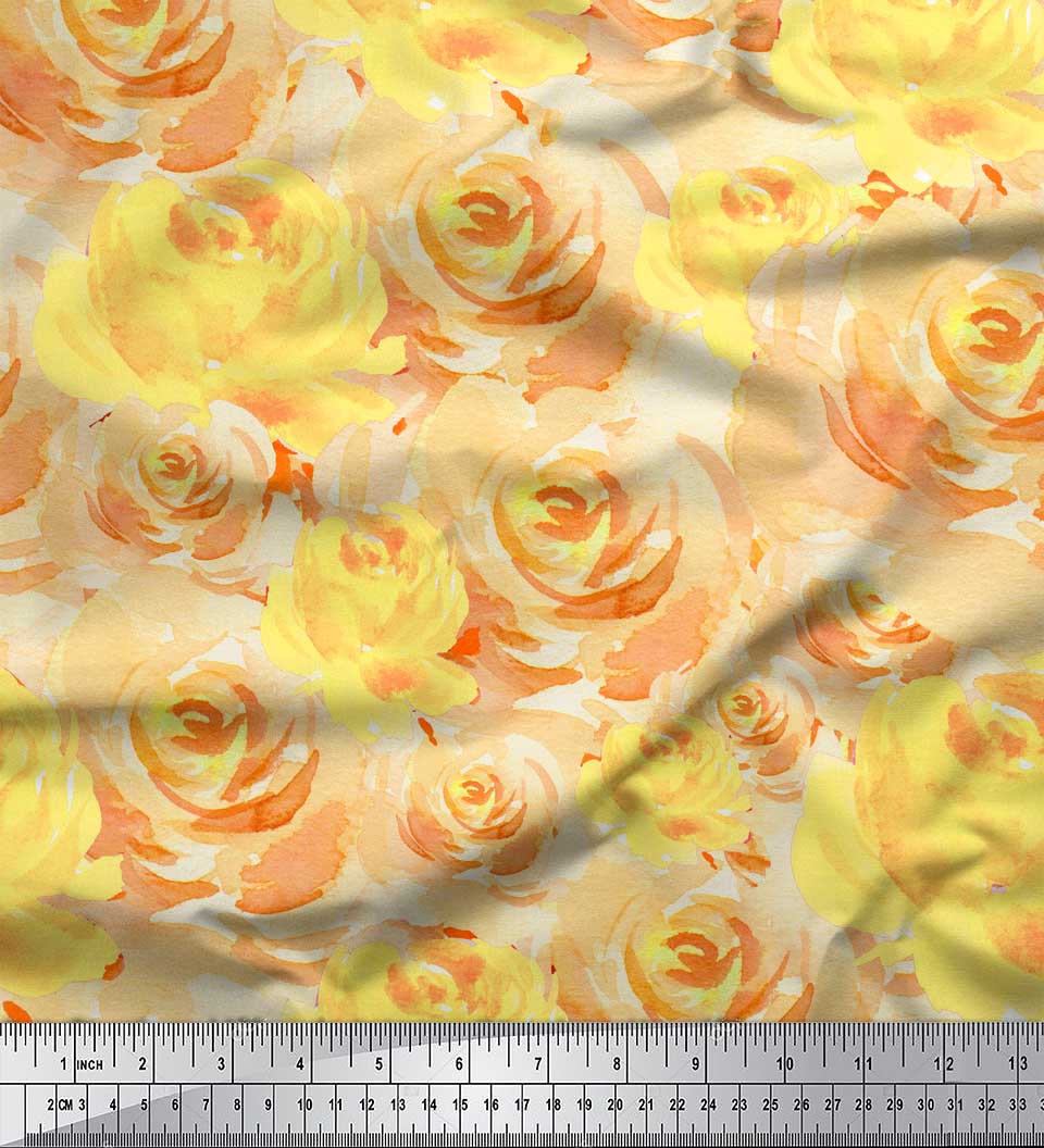 Soimoi Yellow Poly Crepe Fabric Grandiflora Roses Цветочный принт Швейная ткань метр 42 дюйма 42 Inch Wide - Poly Crepe жёлтый
Soimoi Yellow Poly Crepe Fabric Grandiflora Roses Цветочный принт Швейная ткань метр 42 дюйма 42 Inch Wide - Poly Crepe жёлтый
