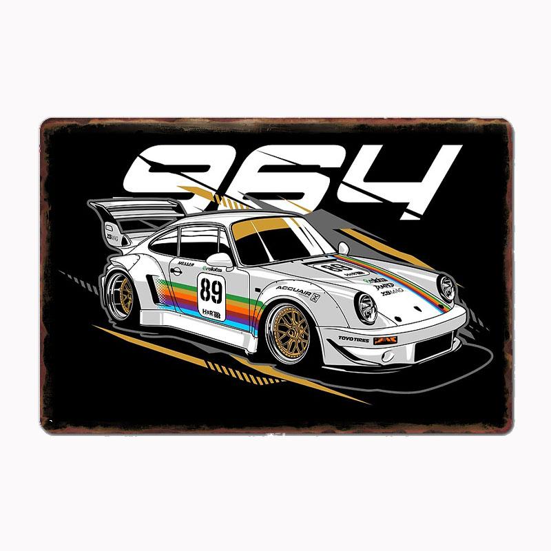 VintageWhite RWB 964 Turbo Top Speed Classic Race Car Metal Poster Sign Club Custom Indoor Wall Tin Sign Room Decor Home Decor 20x30cm(7.8x11.8inch)
VintageWhite RWB 964 Turbo Top Speed Classic Race Car Metal Poster Sign Club Custom Indoor Wall Tin Sign Room Decor Home Decor 20x30cm(7.8x11.8inch)