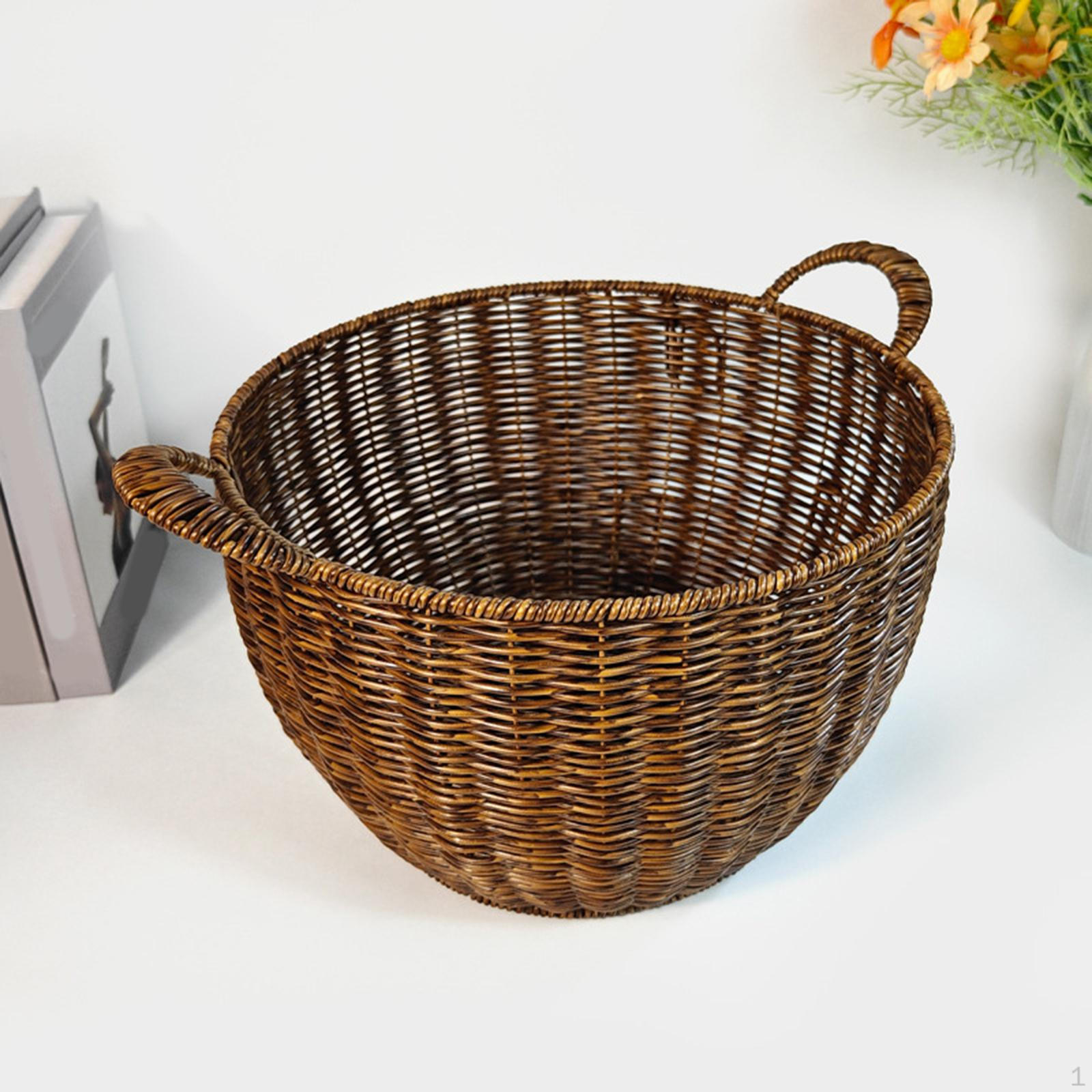 Handwoven Fruit Vegetable Basket Snack Organizer Lightweight Desktop Storage Box with Handles for
Handwoven Fruit Vegetable Basket Snack Organizer Lightweight Desktop Storage Box with Handles for