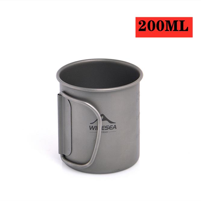 Widesea Lightweight Titanium Camping Cup with Lid - Portable and Easy to Store Tableware
Widesea Lightweight Titanium Camping Cup with Lid - Portable and Easy to Store Tableware