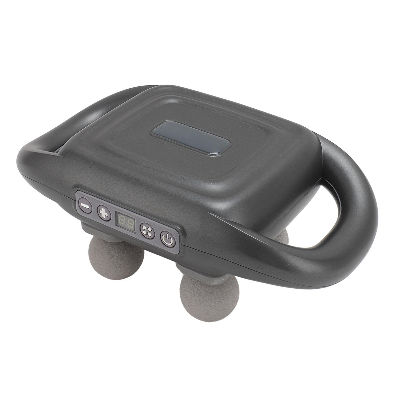 Ручной массажер для глубоких тканей с высокочастотной вибрацией, 4-головочный массажер для спины с таймером для ног и шеи чёрный
Ручной массажер для глубоких тканей с высокочастотной вибрацией, 4-головочный массажер для спины с таймером для ног и шеи чёрный