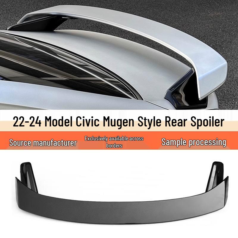 Honda Civic 11th Gen (2022-2024) Mugen Style Dual-Color Rear Spoiler, No-Drill Installation Unfinished
Honda Civic 11th Gen (2022-2024) Mugen Style Dual-Color Rear Spoiler, No-Drill Installation Unfinished