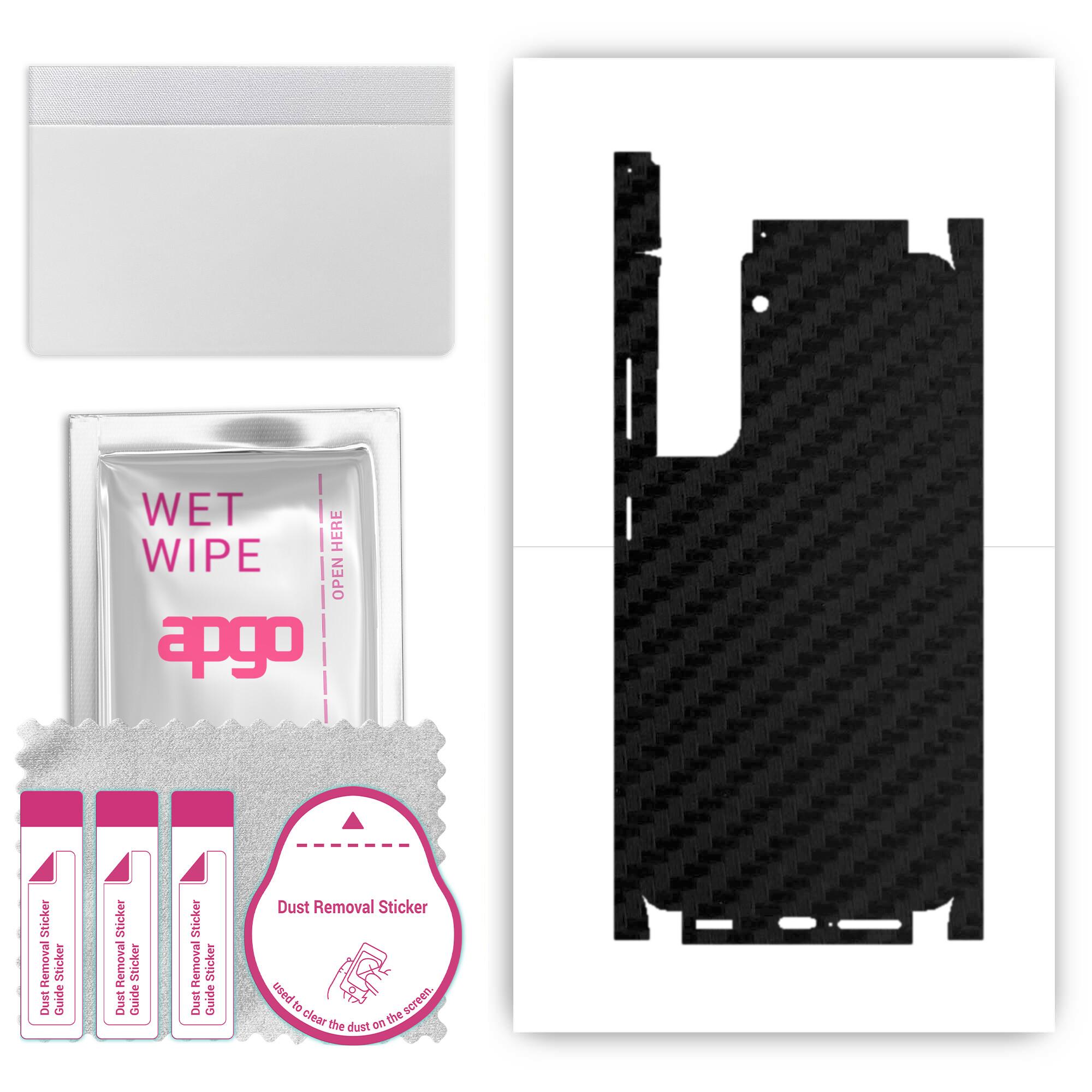 apgo Protective Skin Sticker for the back+sides compatible with Samsung Galaxy S21 5G, Full Wrap Film, Foil, Vinyl - Pattern Carbon Black
apgo Protective Skin Sticker for the back+sides compatible with Samsung Galaxy S21 5G, Full Wrap Film, Foil, Vinyl - Pattern Carbon Black