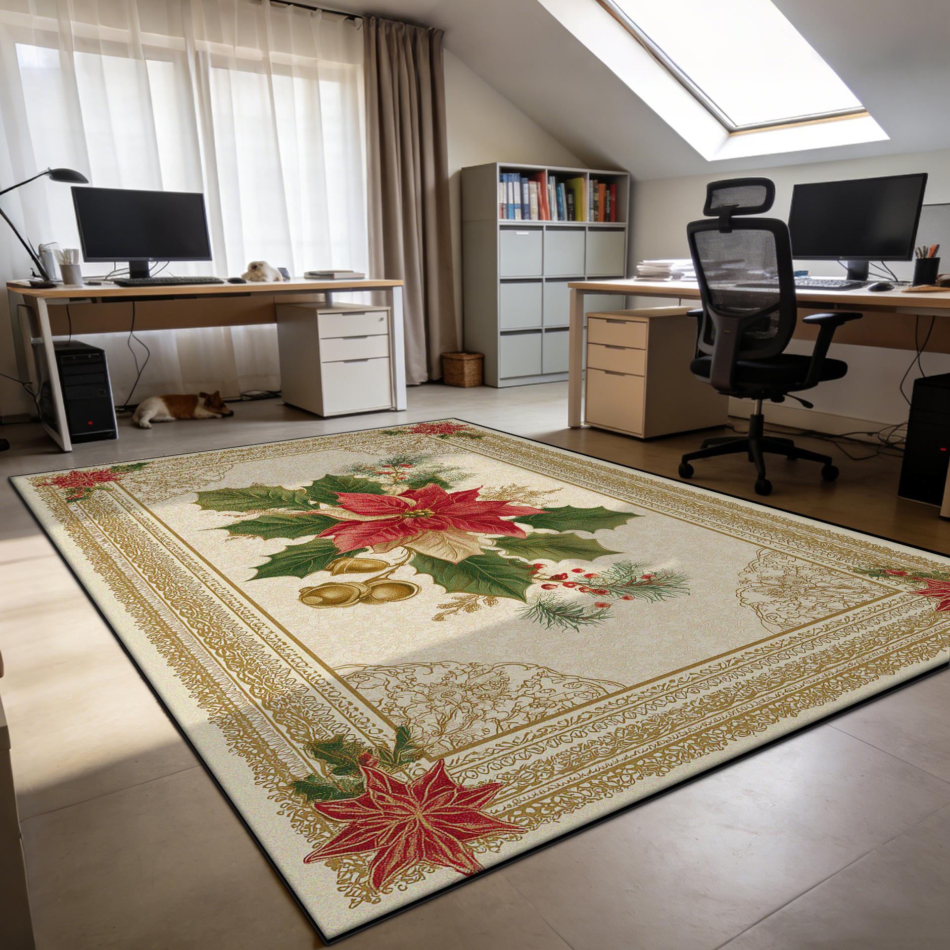 European Style Flower Pattern Office Carpet Decoration Living Room Machine Washable Non-slip Rug Bedroom Lounge Sofa Area Mats 50x80cm
European Style Flower Pattern Office Carpet Decoration Living Room Machine Washable Non-slip Rug Bedroom Lounge Sofa Area Mats 50x80cm