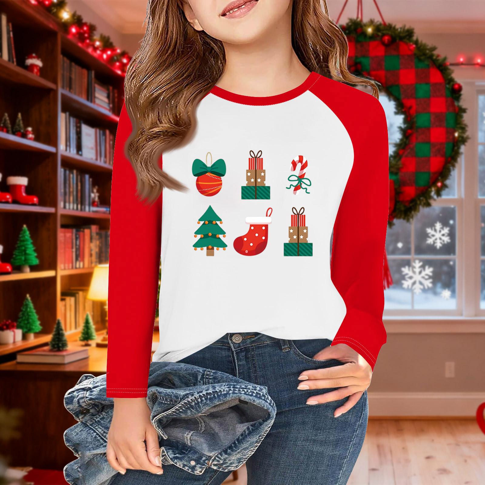 Футболки с длинным рукавом для девочек на Рождество, детские осенние топы с круглым вырезом, базовые футболки 5-14 лет 160 киноварь
Футболки с длинным рукавом для девочек на Рождество, детские осенние топы с круглым вырезом, базовые футболки 5-14 лет 160 киноварь