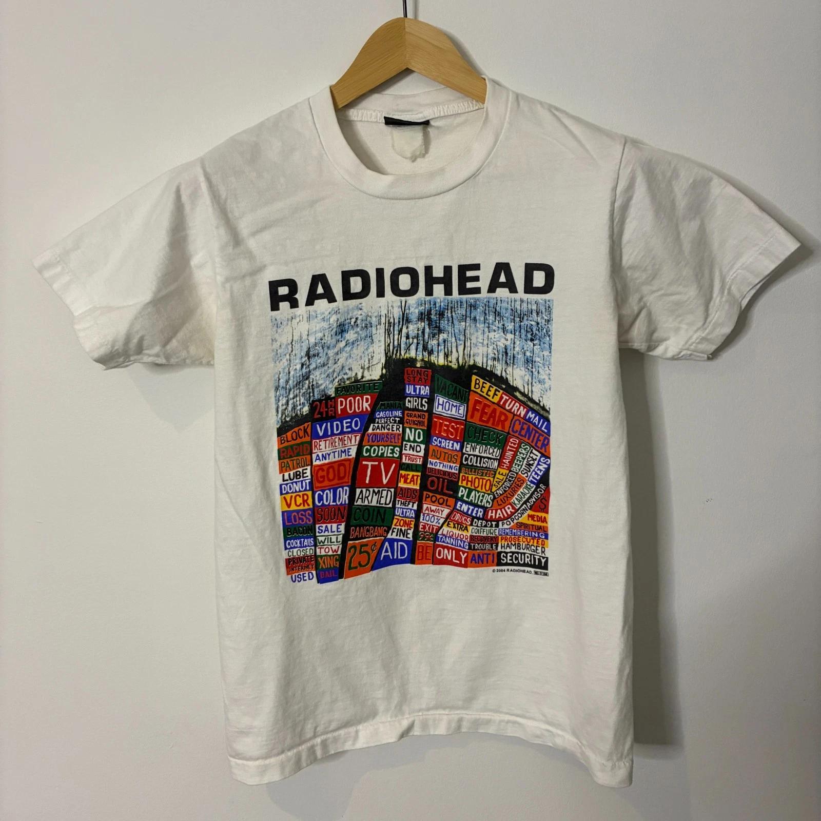 Vintage Radiohead Shirt Mens Small White Hail To The Thief Double-Sided Band Tee L
Vintage Radiohead Shirt Mens Small White Hail To The Thief Double-Sided Band Tee L