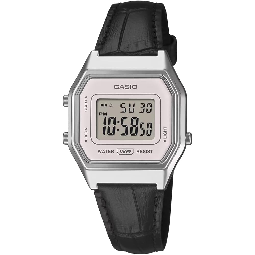 Casio Vintage Series LA680WEL-1 Women s Digital Watch Octagonal Face Silver Black Leather Band
Casio Vintage Series LA680WEL-1 Women s Digital Watch Octagonal Face Silver Black Leather Band
