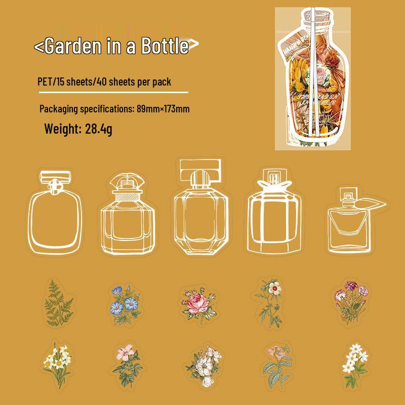 Momo PET Sticker Pack: Little World in a Bottle - 4 Bottle-Themed Decorative Styles
Momo PET Sticker Pack: Little World in a Bottle - 4 Bottle-Themed Decorative Styles