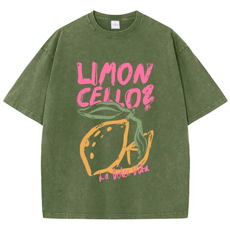 Lemon Cellos Creative Fruit Prints Washed TShirt Women Cotton Tops ONeck Comfortable Distressed T Shirts Summer Womans Clothes S
Lemon Cellos Creative Fruit Prints Washed TShirt Women Cotton Tops ONeck Comfortable Distressed T Shirts Summer Womans Clothes S
