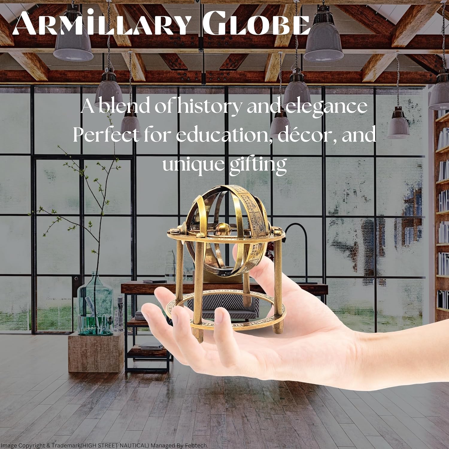 Brass Armillary Sphere Antique Finish Nautical Globe Maritime Desk Décor M аеро
Brass Armillary Sphere Antique Finish Nautical Globe Maritime Desk Décor M аеро