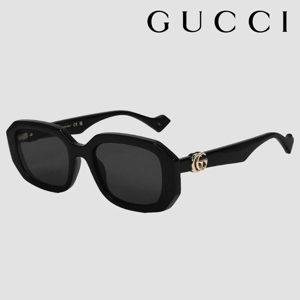 Gucci GG Logo Square Horn-rimmed Sunglasses GG1535S 001 Black
Gucci GG Logo Square Horn-rimmed Sunglasses GG1535S 001 Black