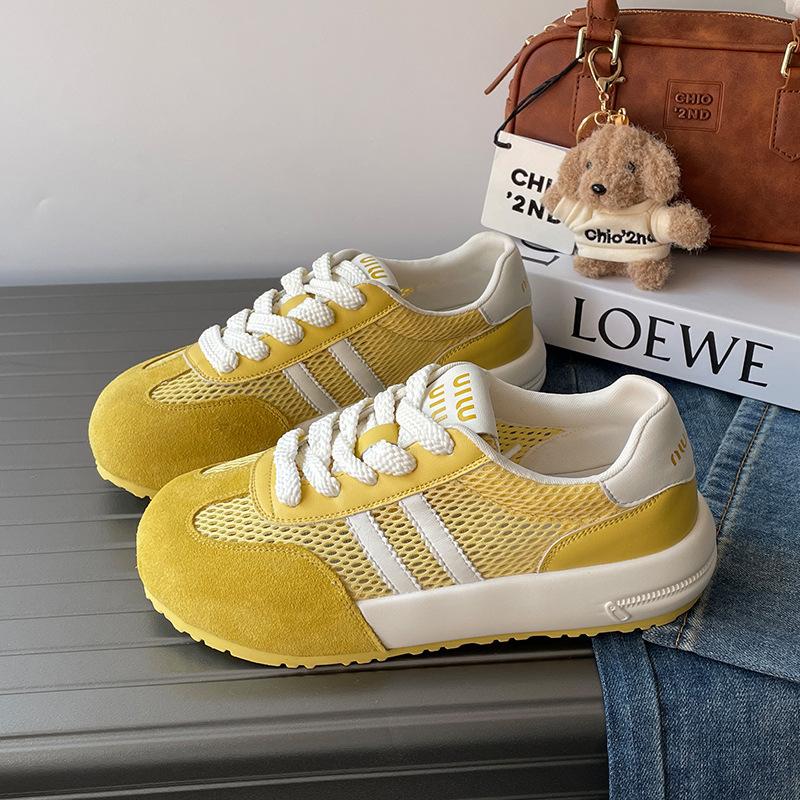 Popular thick-soled mesh German training shoes women s spring and summer 2025 new retro soft-soled versatile mesh shoes sports and leisure shoes 40 жёлтый
Popular thick-soled mesh German training shoes women s spring and summer 2025 new retro soft-soled versatile mesh shoes sports and leisure shoes 40 жёлтый