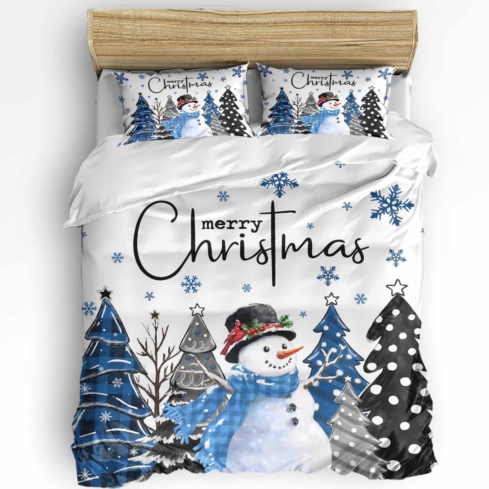Christmas Snowman Pattern Duvet Cover Pillowcase Three-Piece Bedding Set AU Single 145*210
Christmas Snowman Pattern Duvet Cover Pillowcase Three-Piece Bedding Set AU Single 145*210