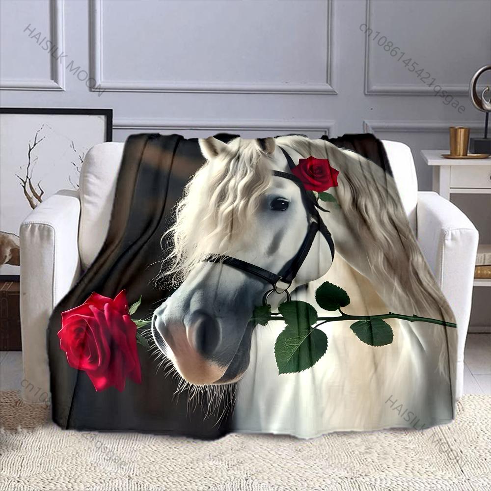 Horse holding a red rose Print Blanket Warm Soft for Sofa Bed Home Travel Camping Blanket All Seasons Luxury Gifts 75x90cm
Horse holding a red rose Print Blanket Warm Soft for Sofa Bed Home Travel Camping Blanket All Seasons Luxury Gifts 75x90cm