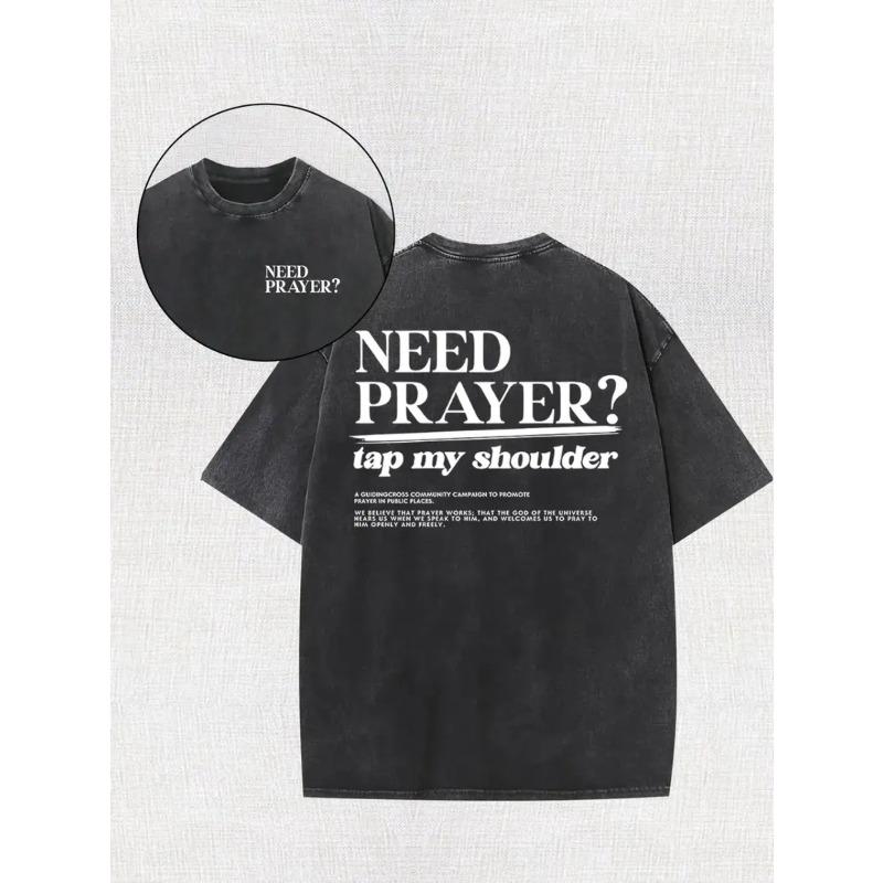 Is Prayer Necessary Retro Washed 250G Double-Sided Printed Men S Vintage Summer Apparel with Drop Shoulder Sleeves And Round Neck Short Sleeves S чёрный
Is Prayer Necessary Retro Washed 250G Double-Sided Printed Men S Vintage Summer Apparel with Drop Shoulder Sleeves And Round Neck Short Sleeves S чёрный