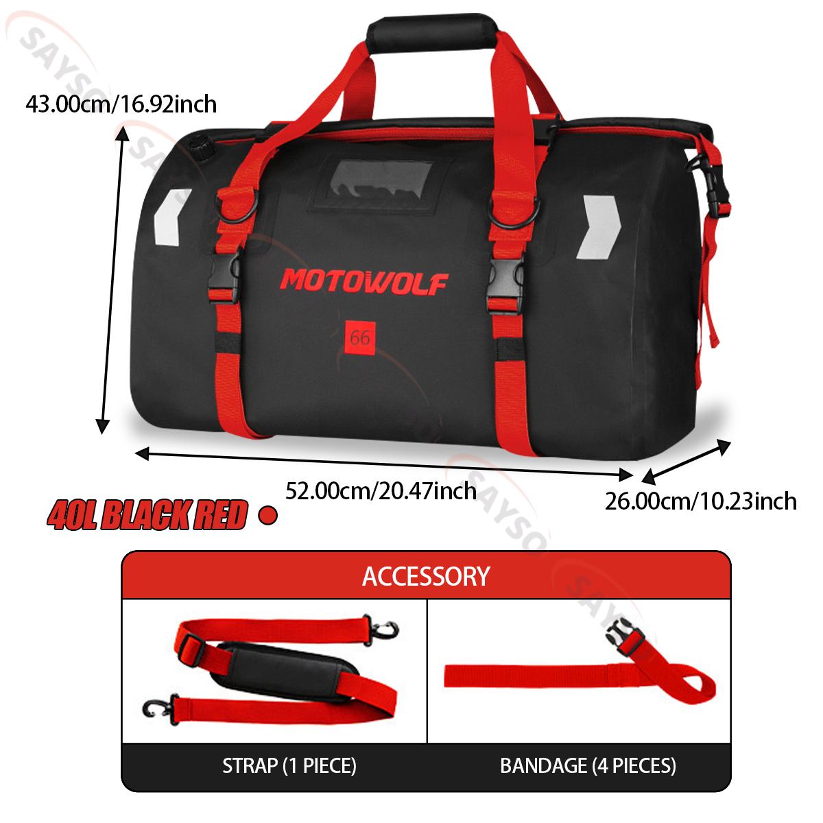 Motorcycle Waterproof Tail Bag Travel Outdoor Dry Luggage Roll Pack Bag 20 /40/66 Motorbike Luggage Backpack Motorcycle Seat Bag
Motorcycle Waterproof Tail Bag Travel Outdoor Dry Luggage Roll Pack Bag 20 /40/66 Motorbike Luggage Backpack Motorcycle Seat Bag