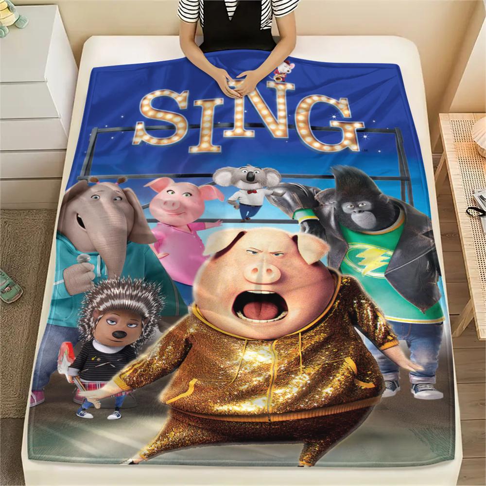 1PC Sing Movie Print Flannel Blanket, High quality Comfortable for All Seasons, Home Decor, Warmth and Comfort, Perfect for Christmas Gifts162 130cm x 150cm
1PC Sing Movie Print Flannel Blanket, High quality Comfortable for All Seasons, Home Decor, Warmth and Comfort, Perfect for Christmas Gifts162 130cm x 150cm