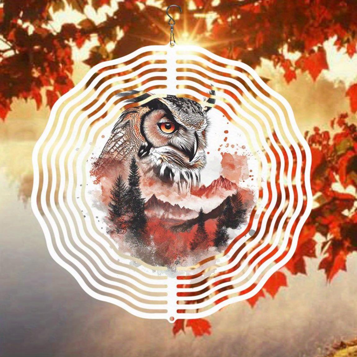Sunset Owl Wind Spinner Metal Garden Decor for Outdoor Yard Patio Thanksgiving Christmas Holiday No Battery Needed Hanging Ornament
Sunset Owl Wind Spinner Metal Garden Decor for Outdoor Yard Patio Thanksgiving Christmas Holiday No Battery Needed Hanging Ornament