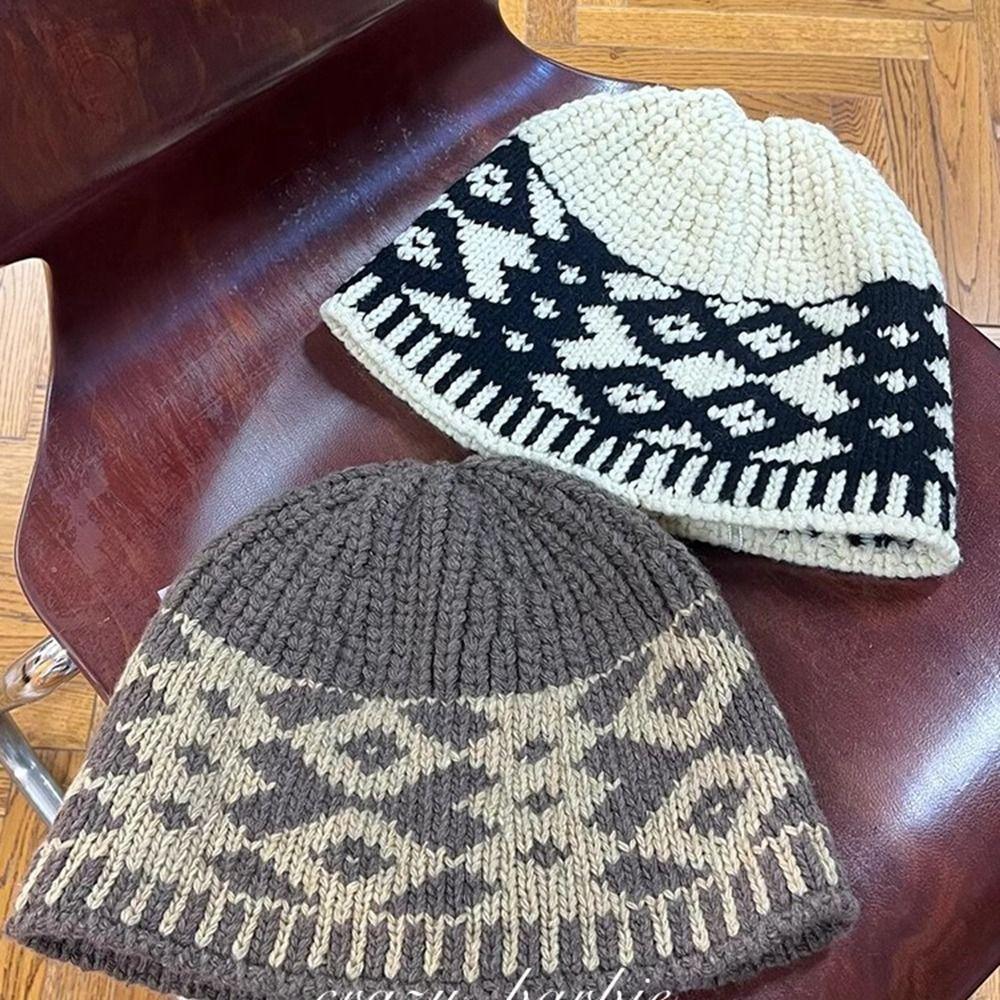 Grid Beanies Printed Printing Knit Cap Fashion Jacquard Knitted Hat Apparel Accessories чорний
Grid Beanies Printed Printing Knit Cap Fashion Jacquard Knitted Hat Apparel Accessories чорний