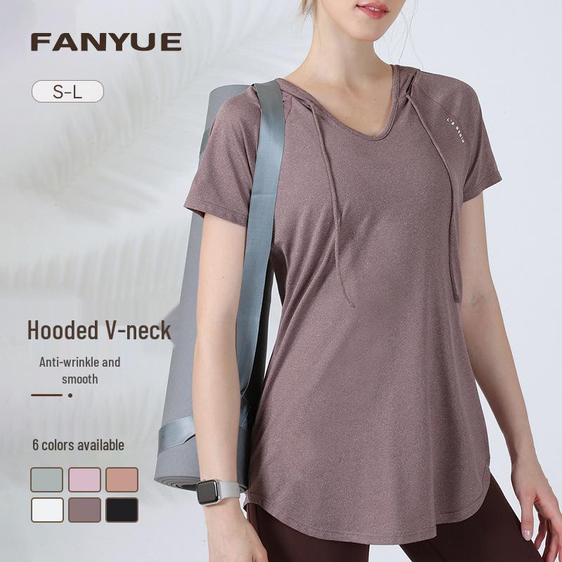 Womens’ Quick-Dry Hooded Sports Top - Short Sleeve Yoga & Running T-Shirt, Breathable Fitness Wear for Spring & Summer M білий
Womens’ Quick-Dry Hooded Sports Top - Short Sleeve Yoga & Running T-Shirt, Breathable Fitness Wear for Spring & Summer M білий