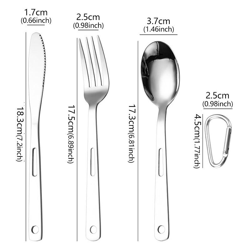 Stainless Steel Tableware Set Outdoor Portable Knife Fork Spoon Hiking Travel Camping Picnic Knife Fork Spoon Travel Tableware
Stainless Steel Tableware Set Outdoor Portable Knife Fork Spoon Hiking Travel Camping Picnic Knife Fork Spoon Travel Tableware