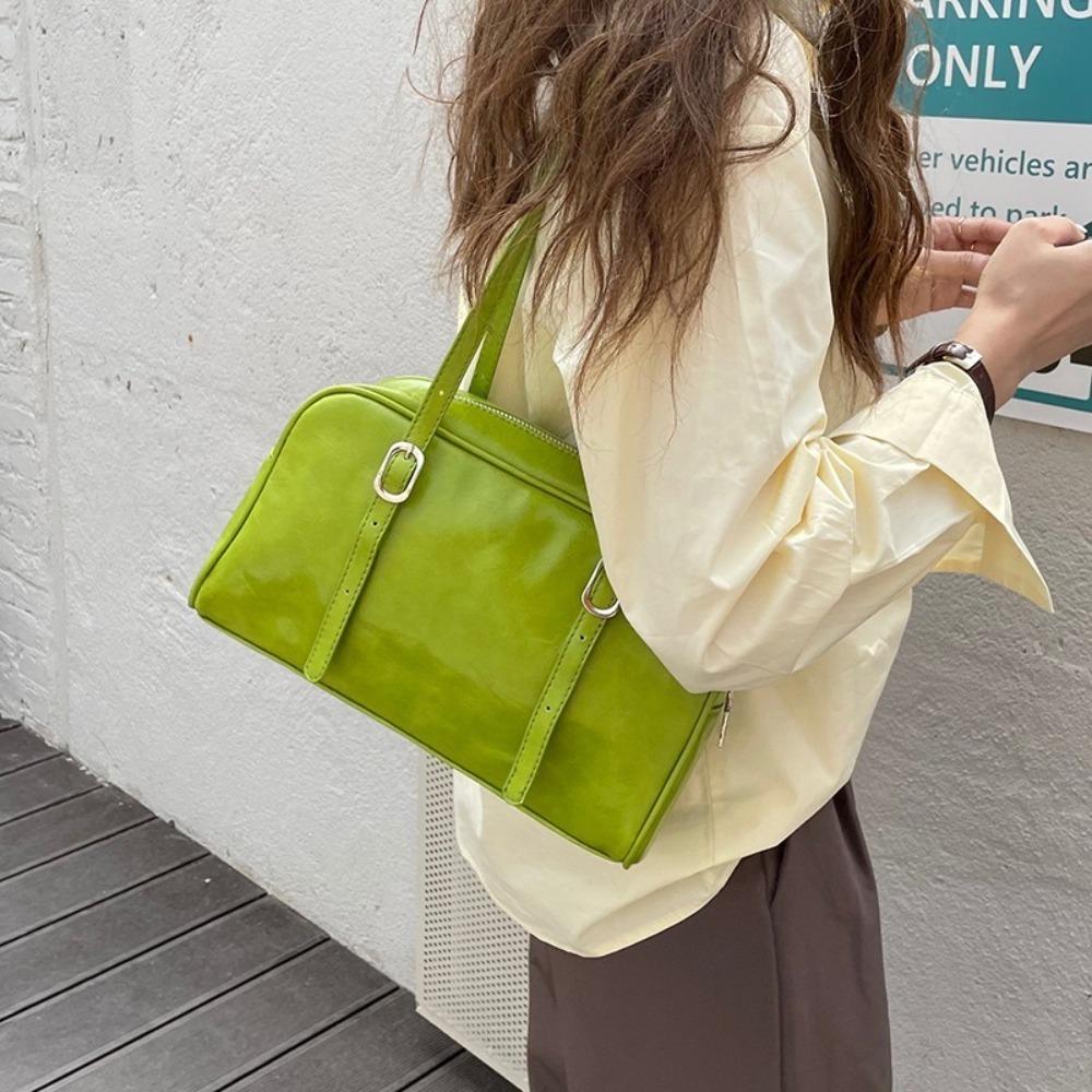 Green Underarm Bag Large Capacity PU Leather Shoulder Bag Luxury Boston Bag Woman чорний
Green Underarm Bag Large Capacity PU Leather Shoulder Bag Luxury Boston Bag Woman чорний
