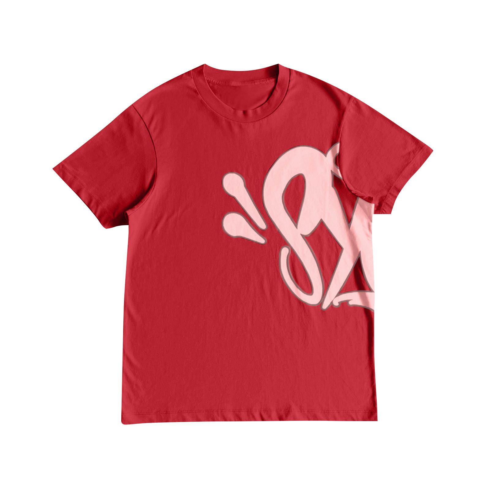 Женская и мужская повседневная модная футболка с круглым вырезом и коротким рукавом, топ с принтом S красный
Женская и мужская повседневная модная футболка с круглым вырезом и коротким рукавом, топ с принтом S красный