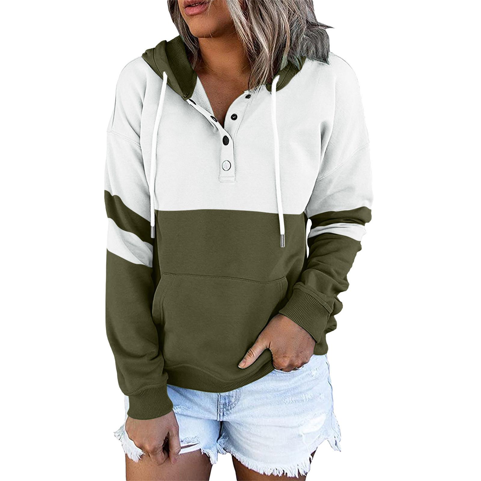 Women s Pullover Hoodies Tops Casual Button Down Long Sleeve Pocket Sweatshirts S зелёный
Women s Pullover Hoodies Tops Casual Button Down Long Sleeve Pocket Sweatshirts S зелёный